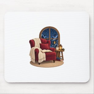 Gemütliche Winter-Leseecke Mousepad