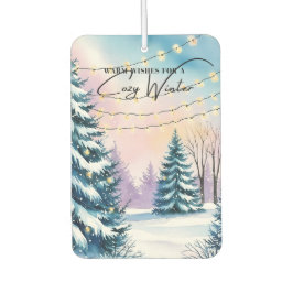 Gemütliche Winterlandschaft Autolufterfrischer