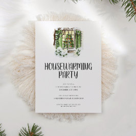 Gemütliche Winterlandschaft Holiday Housewarming P Einladung
