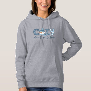 Gemütliche Winterstimmung Schneemann Hoodie
