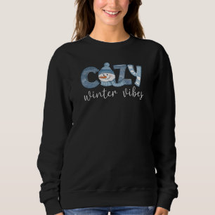 Gemütliche Winterstimmung Schneemann Sweatshirt