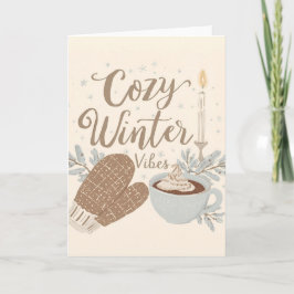 Gemütliche Winterstimmung – Warmes & Minimalistisc Karte
