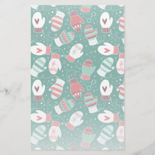 Gemütliche Winterweihnachtszittern im Grünen Briefpapier