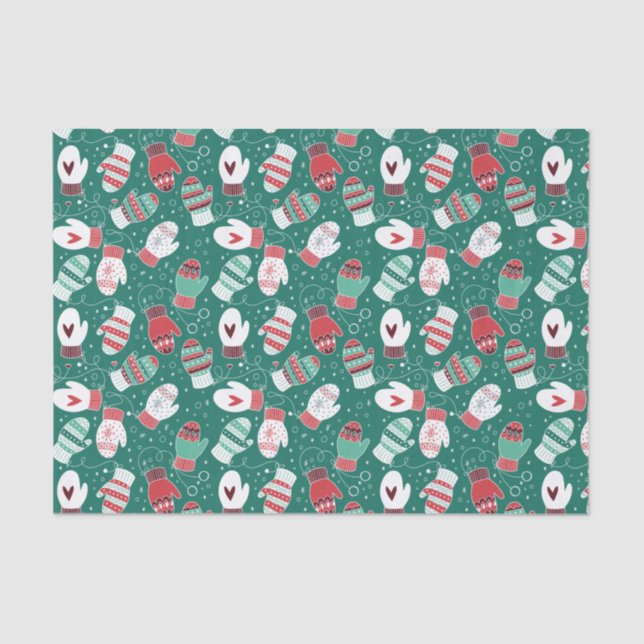 Gemütliche Winterweihnachtszittern im Grünen Seidenpapier (Vorderseite)