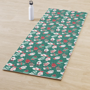 Gemütliche Winterweihnachtszittern im Grünen Yogamatte