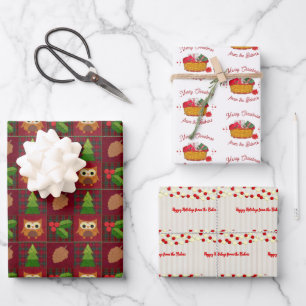 Gemütliche Zuhause Rustikale Weihnachten Geschenkpapier Set