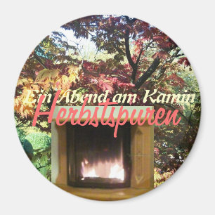 Gemütlicher Abend am Kamin Magnet