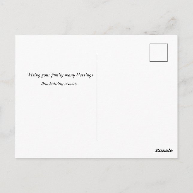 Gemütlicher afrikanischer Familienurlaub Postkarte (Rückseite)