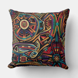 Gemütlicher Aquamariner "Chronik der Antike" Push  Kissen