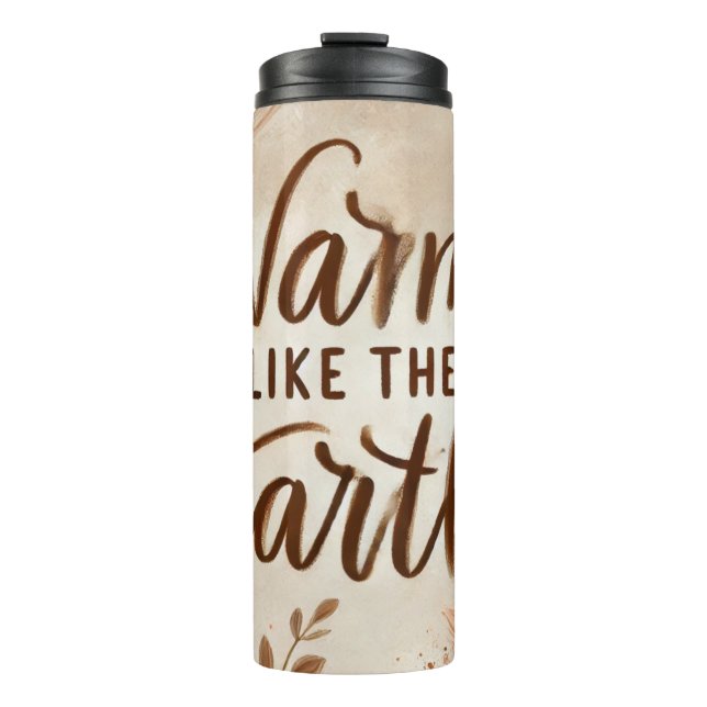 Gemütlicher ästhetischer Thermaltumbler Thermosbecher (Vorderseite)