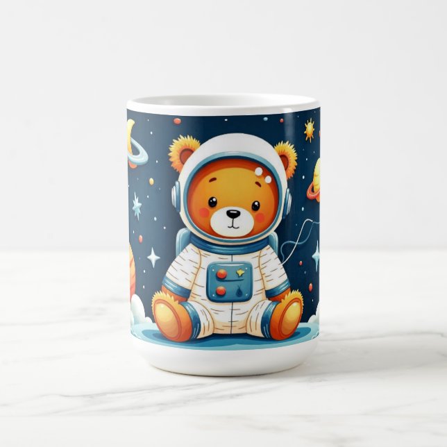 Gemütlicher Astronaut-Teddy-Becher Kaffeetasse (Mittel)