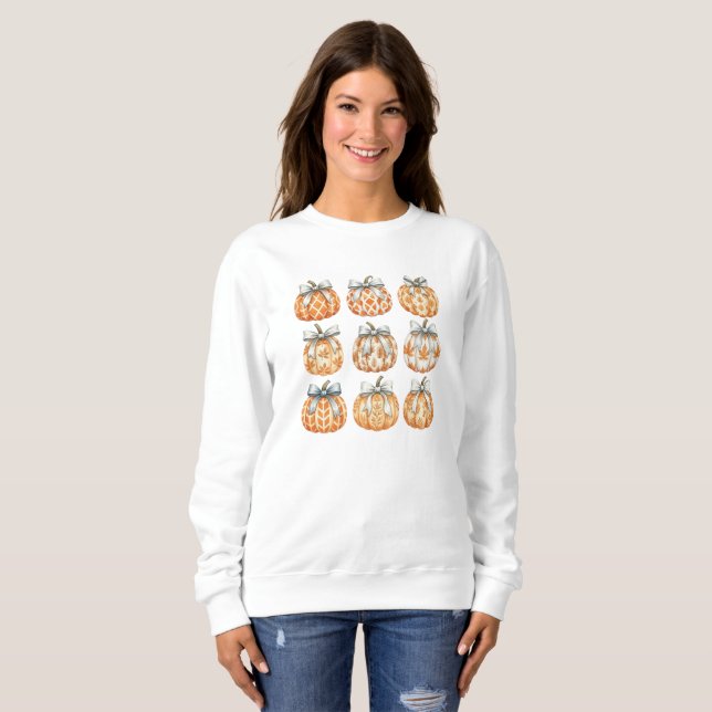 Gemütlicher Autumn Pumpkin Sweatshirt (Vorne ganz)