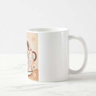 Gemütlicher Cartoon Tee Set für Teeliebhaber - Mod Kaffeetasse