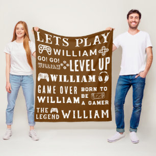 Gemütlicher Cocoa-Gamer-Videospiel-Personalized-Ki Fleecedecke
