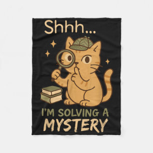 Gemütlicher Crime Club Mystery Reader bucht ein Ge Fleecedecke