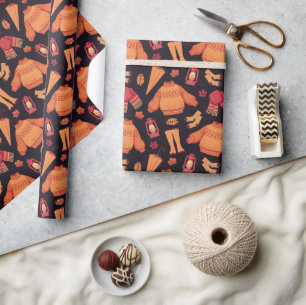 Gemütlicher Fall Geschenkpapier