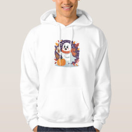 Gemütlicher Geist mit Kürbislatte – Herbst Hallowe Hoodie