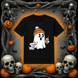 Gemütlicher Geist und Welpe Fall Beanie & Kaffee T-Shirt