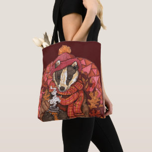 Gemütlicher Herbst Badger Art Tour Bag