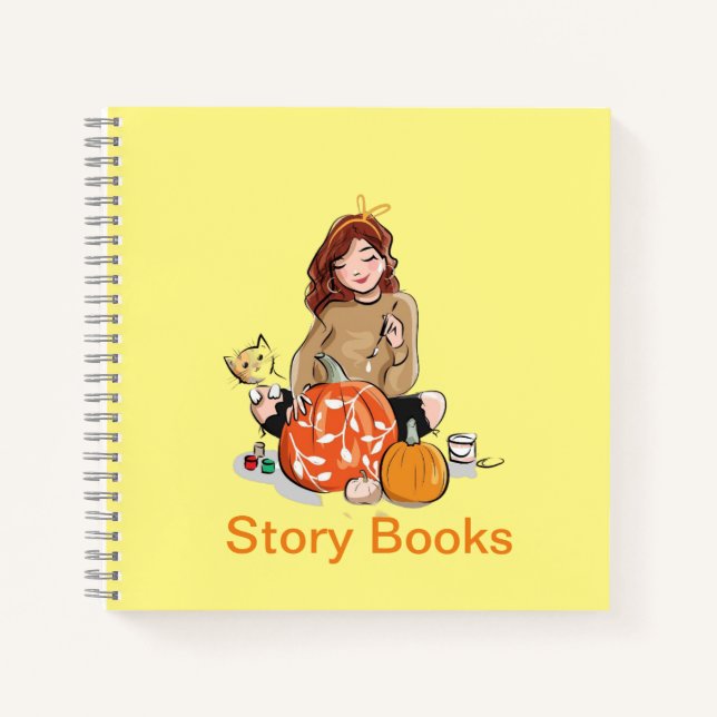 Gemütlicher Herbst Décor mit Pumpkins - Perfekt Notizbuch (Vorderseite)