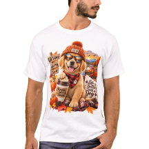 Gemütlicher Herbst Golden Retriever Pumpkin Spice