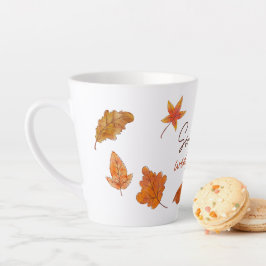 Gemütlicher Herbst-Kaffeebecher Milchtasse