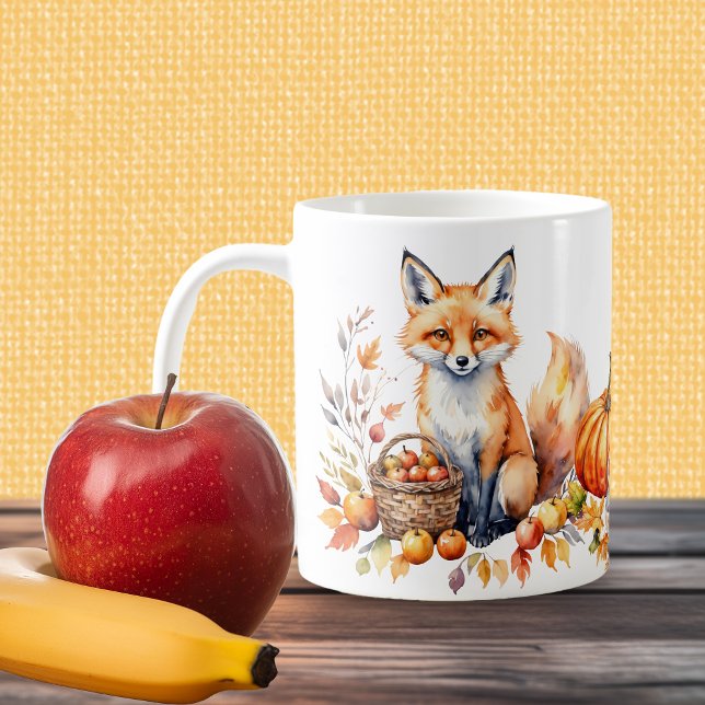 Gemütlicher Herbstfox Kaffeetasse (Von Creator hochgeladen)