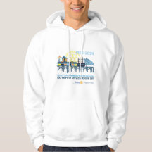 Gemütlicher Hoodie mit 100-jähriger Feier Grafik