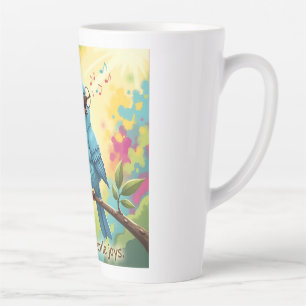 Gemütlicher Kaffee-Latte-Becher für Vogelfreunde  Milchtasse