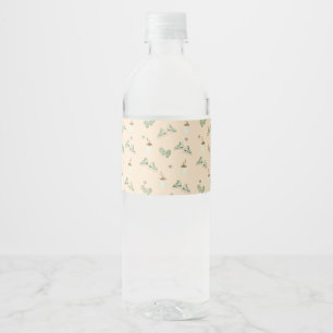 Gemütlicher Kaffee Wasserflaschenetikett