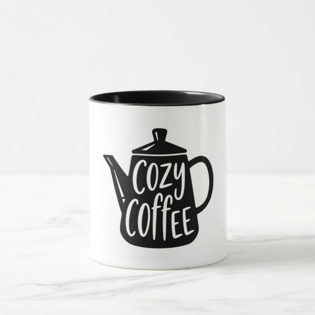 Gemütlicher Kaffeebecher Tasse (Zentrum)