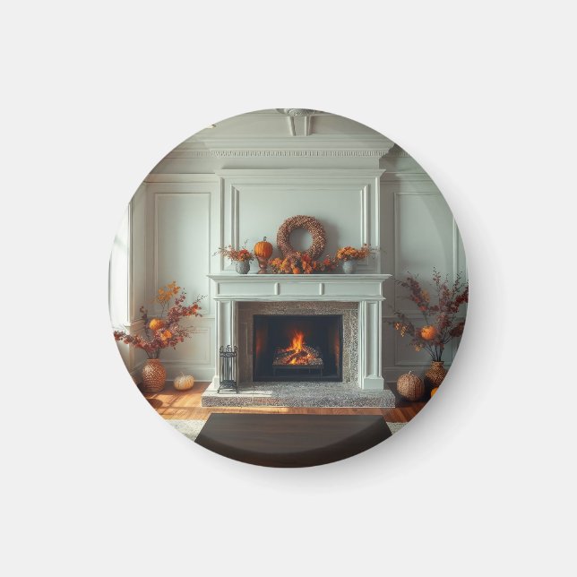 Gemütlicher Kamin Magnet (Vorne)