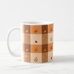 Gemütlicher Karierter Charme Kaffeetasse