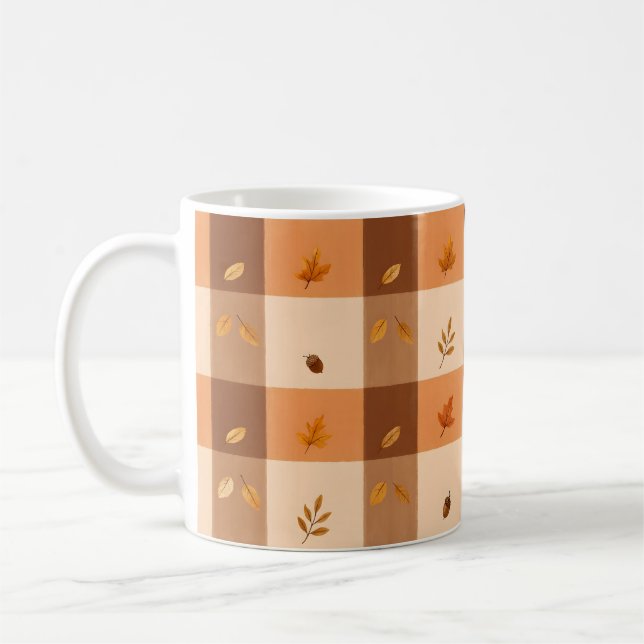 Gemütlicher Karierter Charme Kaffeetasse (Links)