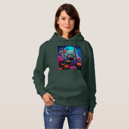 Gemütlicher Katzenstil mit Hoodie