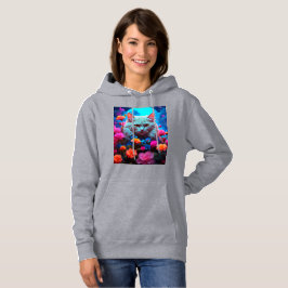 Gemütlicher Katzenstil mit Hoodie