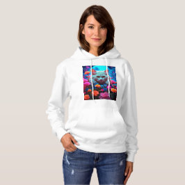Gemütlicher Katzenstil mit Hoodie