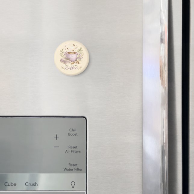 Gemütlicher Lavendel-Wasserfarbe-Kaffee Magnet (In Situ (Kühlschrank))