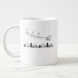Gemütlicher Lodge-Weihnachtsbecher – Warmer Winter Jumbo-Tasse