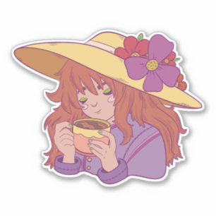 Gemütlicher Morgen Aufkleber