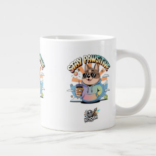 Gemütlicher Morgencafe-Becher Jumbo-Tasse