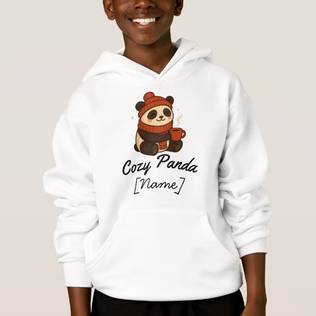 gemütlicher Panda Hoodie (Vorderseite)