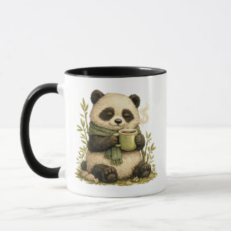 Gemütlicher Panda-Kaffeebecher | Süße, whimische W Tasse