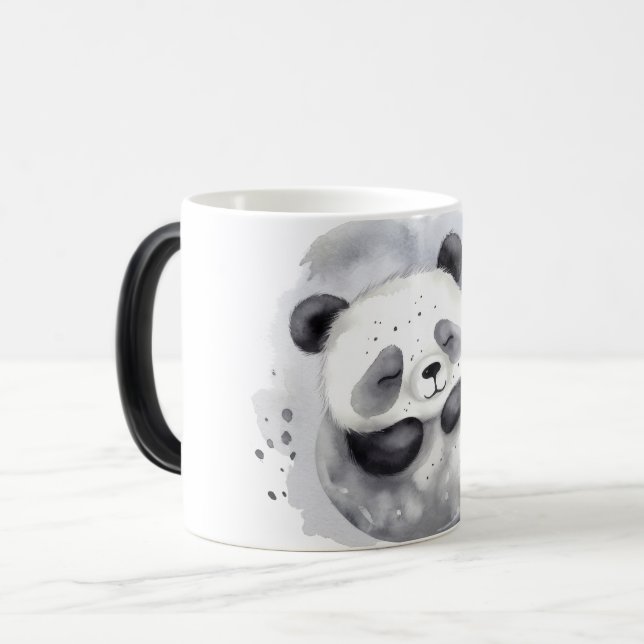 Gemütlicher Panda Verwandlungstasse (Vorderseite Links)
