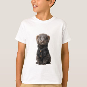 Gemütlicher Pullover-Frettchen-Kinder T-Shirt
