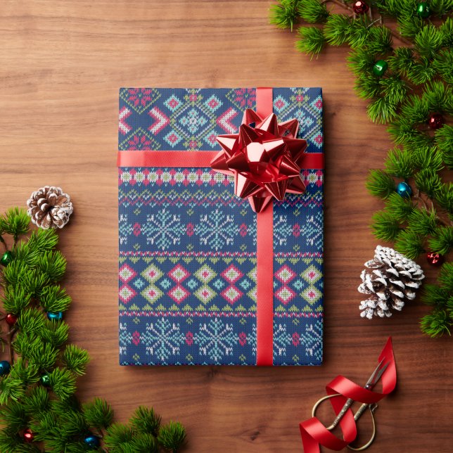 Gemütlicher Pullover  Geschenkpapier (Feiertagsgeschenk)