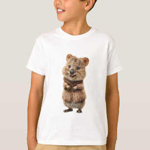Gemütlicher Pullover Lachender Quokka Kinder