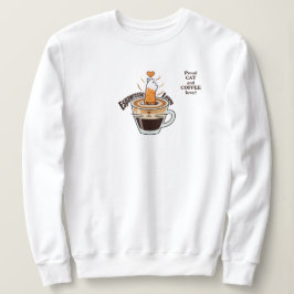 Gemütlicher Rustikaler Katzen-Café-Liebhaber Lusti Sweatshirt