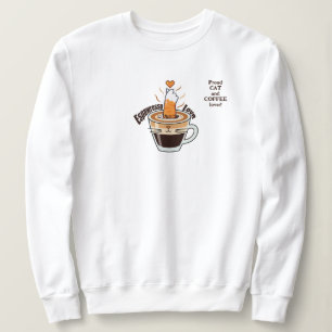 Gemütlicher Rustikaler Katzen-Café-Liebhaber Lusti Sweatshirt