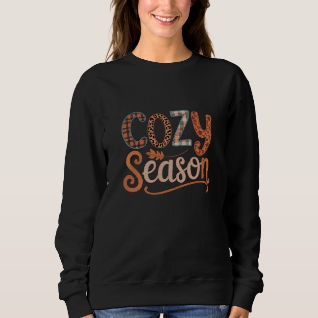 Gemütlicher Saison Retro Fall zu gemütlichen Ernte Sweatshirt (Vorderseite)